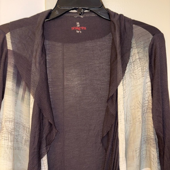 Johnny Was Ivory Embroidered Deep V Neck Long Sleeve Blouse Size S - Picture 2 of 5